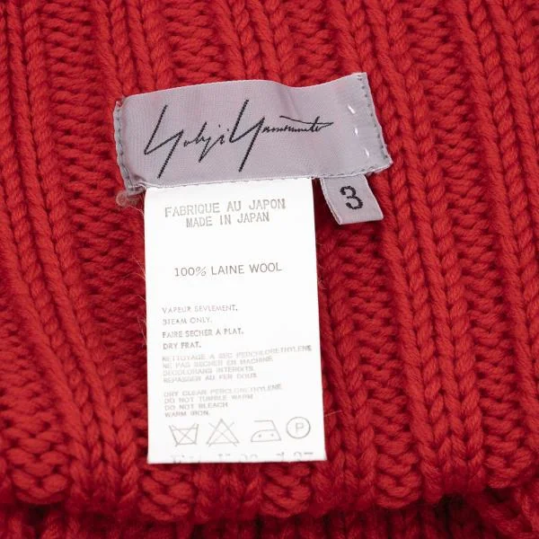Yohji Yamamoto FEMME Wool Rib Knit Jacket K-159968_014