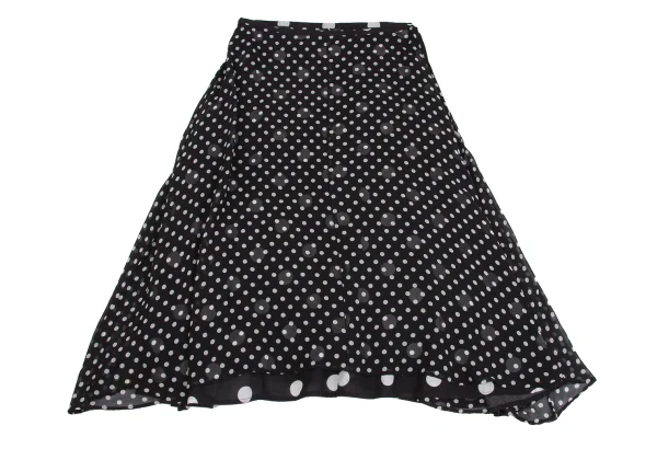 LIMI feu Silk Dot Wrap Skirt K-159969_002