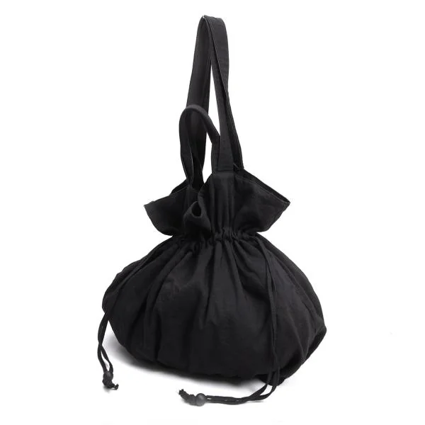 Y's Wool Blended Bag Black  K-159972_001