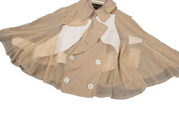 COMME des GARCONS See-through Sheeting Poncho Jacket K-159974_010