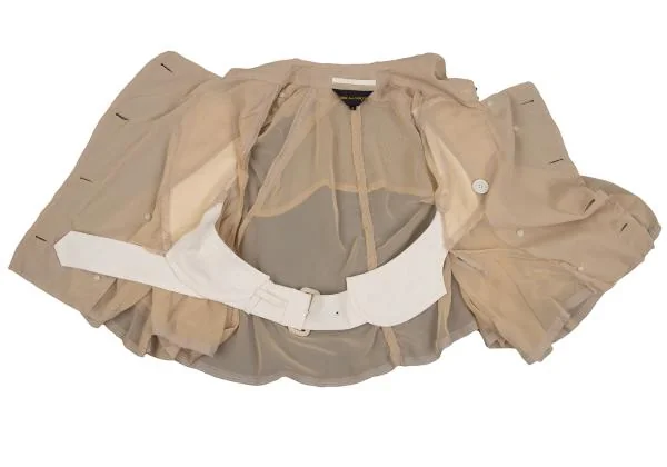 COMME des GARCONS See-through Sheeting Poncho Jacket K-159974_012