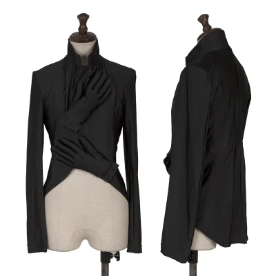 COMME des GARCONS Gloves Patched Design Pull-over Stretch Jacket