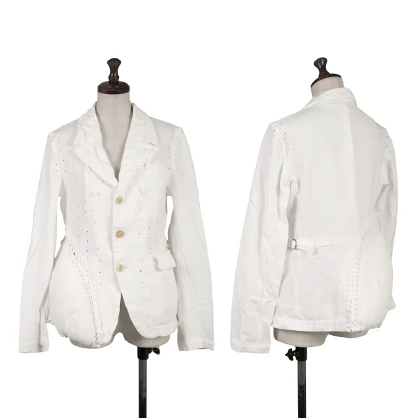 COMME des GARCONS Glove Design Poly Jacket White M K-159980_001