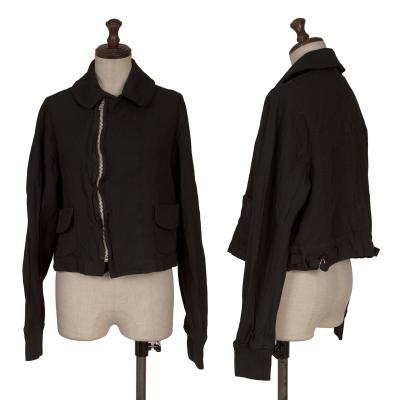 COMME des GARCONS Poly Zip-up Short Jacket