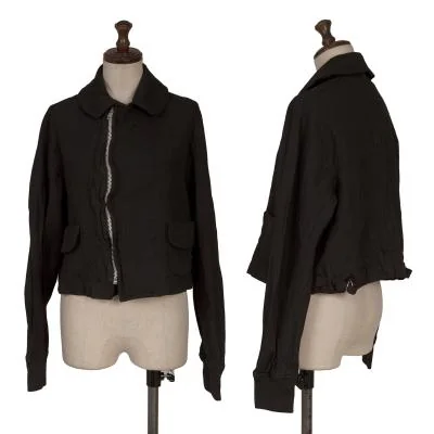 COMME des GARCONS Poly Zip-up Short Jacket