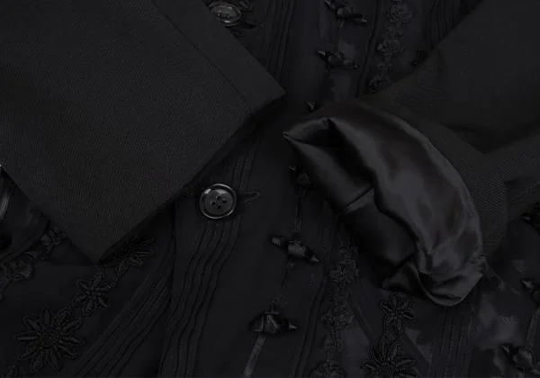 COMME des GARCONS Floral Ribbon Embellished See-through Jacket K-159982_008