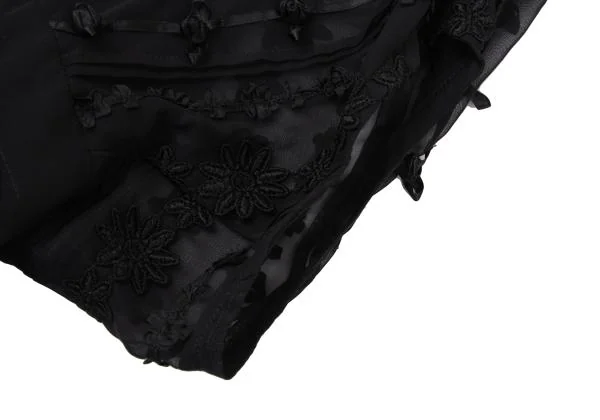 COMME des GARCONS Floral Ribbon Embellished See-through Jacket K-159982_014