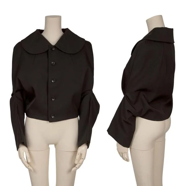 コムデギャルソンCOMME des GARCONS ラウンドカラー2WAYジャケット 黒L K-159983_001