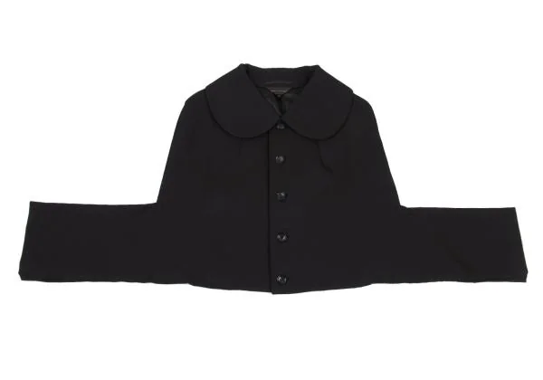 コムデギャルソンCOMME des GARCONS ラウンドカラー2WAYジャケット 黒L K-159983_002