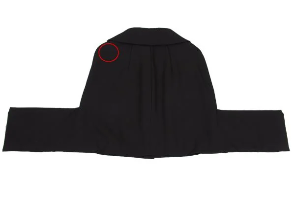 コムデギャルソンCOMME des GARCONS ラウンドカラー2WAYジャケット 黒L K-159983_009