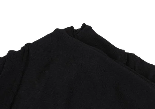 コムデギャルソンCOMME des GARCONS インサイドアウトアシンメトリーニットカーディガン 黒F K-159984_003