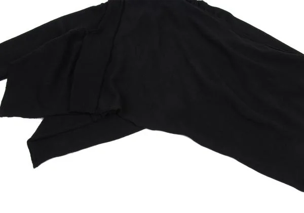 コムデギャルソンCOMME des GARCONS インサイドアウトアシンメトリーニットカーディガン 黒F K-159984_006
