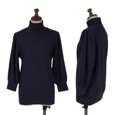 COMME des GARCONS Wool Nylon Turtleneck Knit Sweater