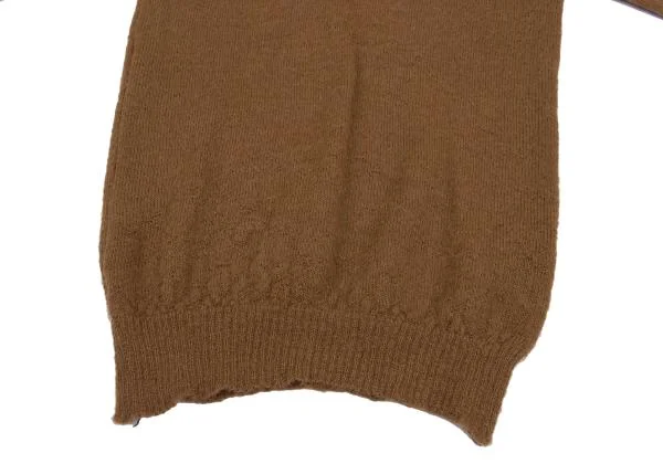 コムデギャルソンCOMME des GARCONS アルパカVネックニットセーター 茶M位 K-159986_009