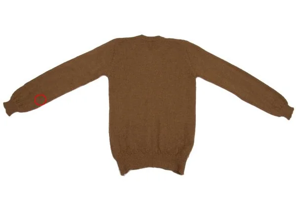 コムデギャルソンCOMME des GARCONS アルパカVネックニットセーター 茶M位 K-159986_011