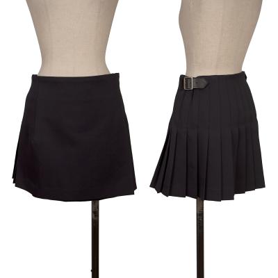 COMME des GARCONS Poly Belted Pleats Wrap Skirt
