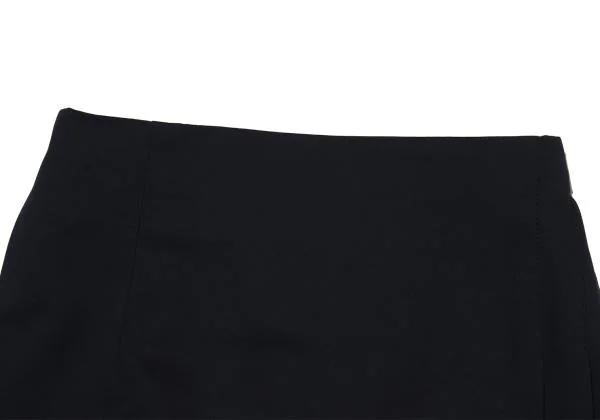 コムデギャルソンCOMME des GARCONS ポリベルテッドプリーツラップスカート 紺M K-159988_003