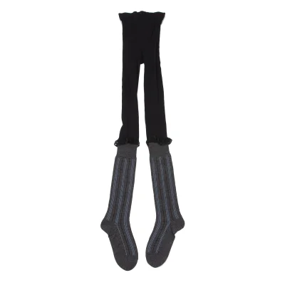 COMME des GARCONS Lace Switching Sock Leggings