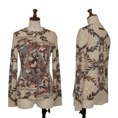 Jean Paul GAULTIER PARIS Native American Printed Stretch Cardigan