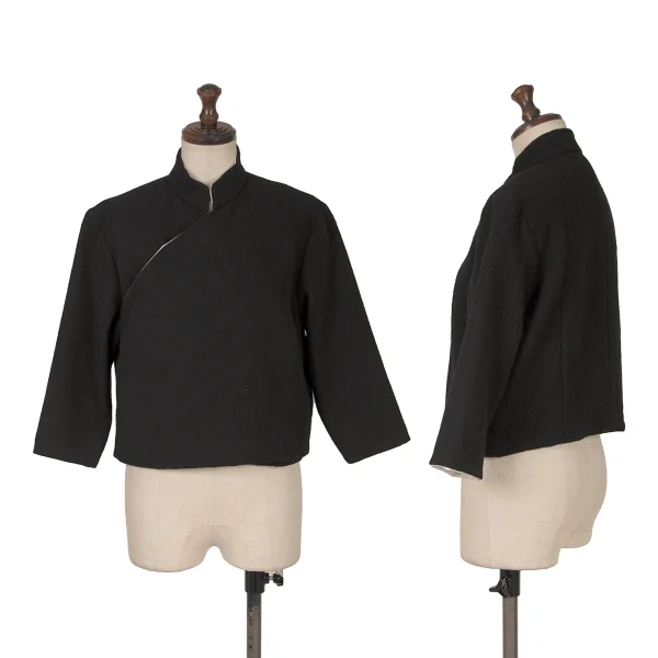 tricot COMME des GARCONS Wool Snap Jacket Black M K-160033_001