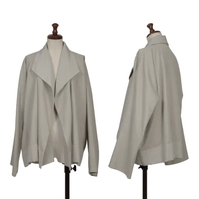 JURGEN LEHL Angora Wool Hem Buttonless Jacket