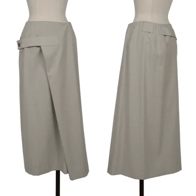 JURGEN LEHL Angora Wool Belted Wrap Design Skirt
