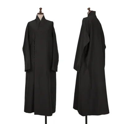 JURGEN LEHL Checked Lining Chinese Button Coat