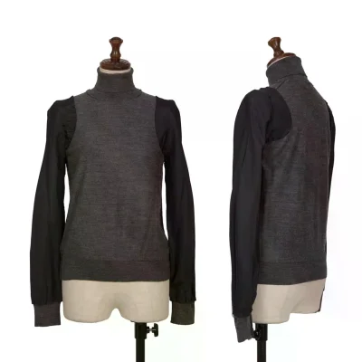 robe de chambre COMME des GARCONS Material Switching Knit Sweater