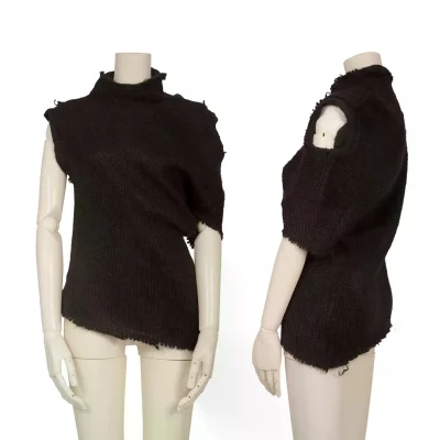 robe de chambre COMME des GARCONS Mohair Draped Design Knit Top