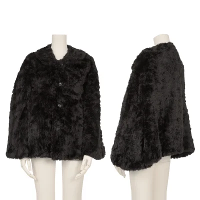 tricot COMME des GARCONS Synthetic Fur Wide Sleeve Jacket