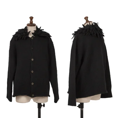 tricot COMME des GARCONS Fringe Collar Knit Jacket