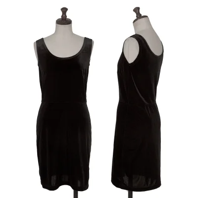 DKNY JEANS Velours Stretched Sleeveless Tunic