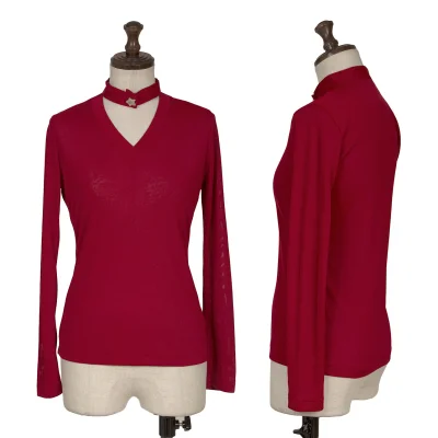 Jocomomola Choker-neck Design Top