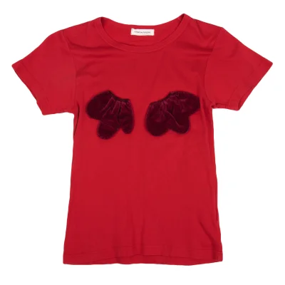 COMME des GARCONS Velour Patch T-shirt