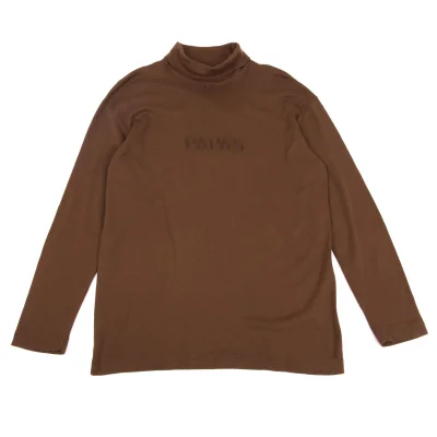 Papas Cotton Logo Embroidery Turtleneck T-shirt