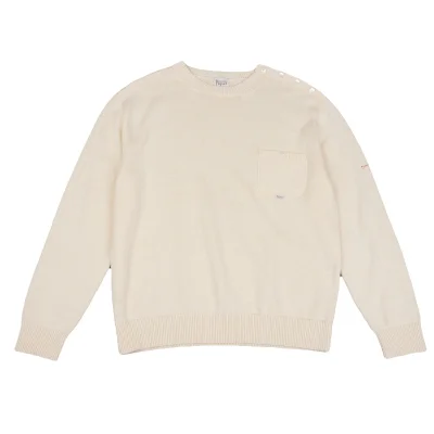 Papas Silk Blend Shoulder Button Knit Sweater
