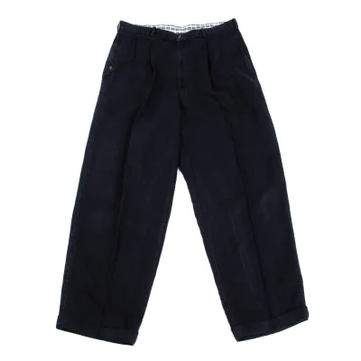 Papas Linen Two Tuck Double Pants