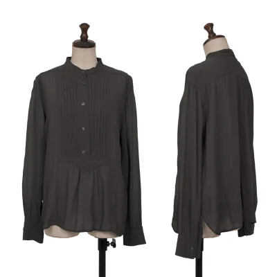 ISABEL MARANT Pin Tuck Band Collar Blouse