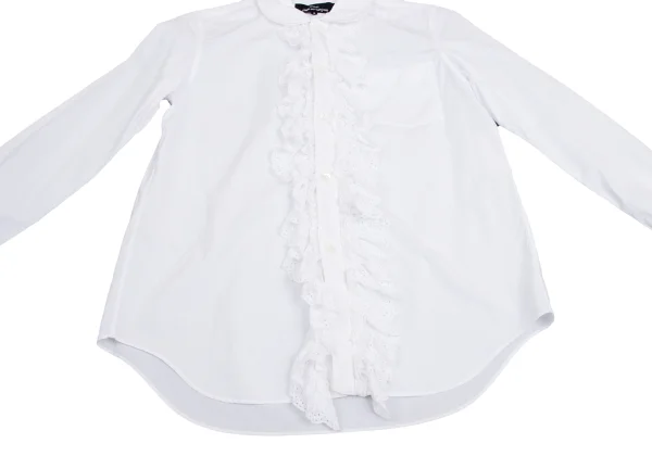 tricot COMME des GARCONS Lace Frill Patch Round Collar Shirt K-160106_015