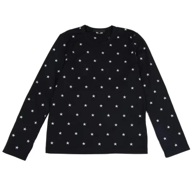 COMME des GARCONS Star Embroidery Long Sleeve T Shirt