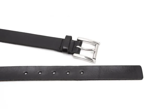 ヨウジヤマモト プールオムYohji Yamamoto POUR HOMME スクエアバックルレザーベルト 黒 K-160119_003