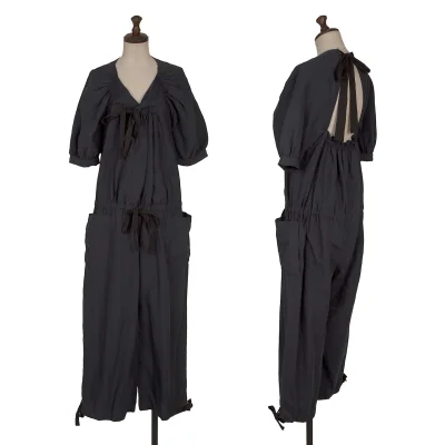 tricot COMME des GARCONS Linen Washed Pin Tuck Switching Overalls