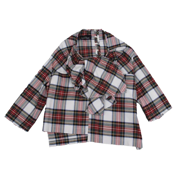 tricot COMME des GARCONS Check Ribbon Blouse K-160127_002