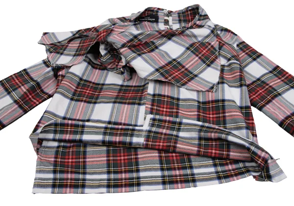 tricot COMME des GARCONS Check Ribbon Blouse K-160127_009