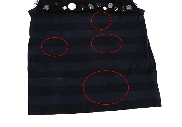 tricot COMME des GARCONS Bijou Embellished Stripe Tank Top K-160133_011