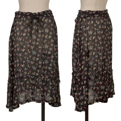 tricot COMME des GARCONS Small Floral Printed See-through Skirt