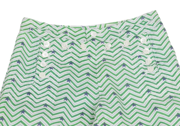 tricot COMME des GARCONS Star Printed Sailor Pants K-160144_003