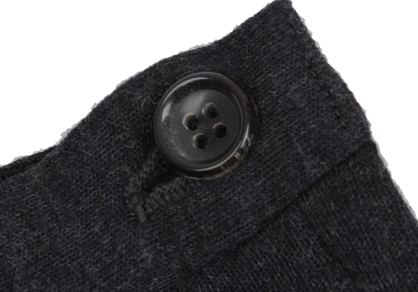 トリココムデギャルソンtricot COMME des GARCONS ウールニットクロップドパンツ チャコールS K-160147_004