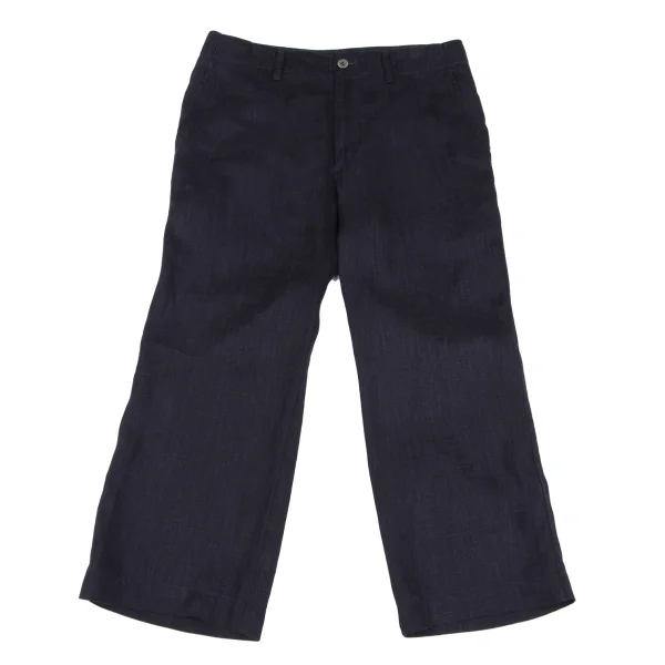 tricot COMME des GARCONS Washed Linen Pants Navy S K-160149_001