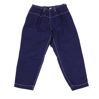 tricot COMME des GARCONS Cotton Linen White Stitch Pants
